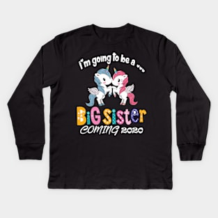 I am going to be a big sister Kids Long Sleeve T-Shirt